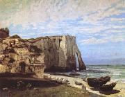 Gustave Courbet The Cliff at Etretat after the Storm (mk09) painting